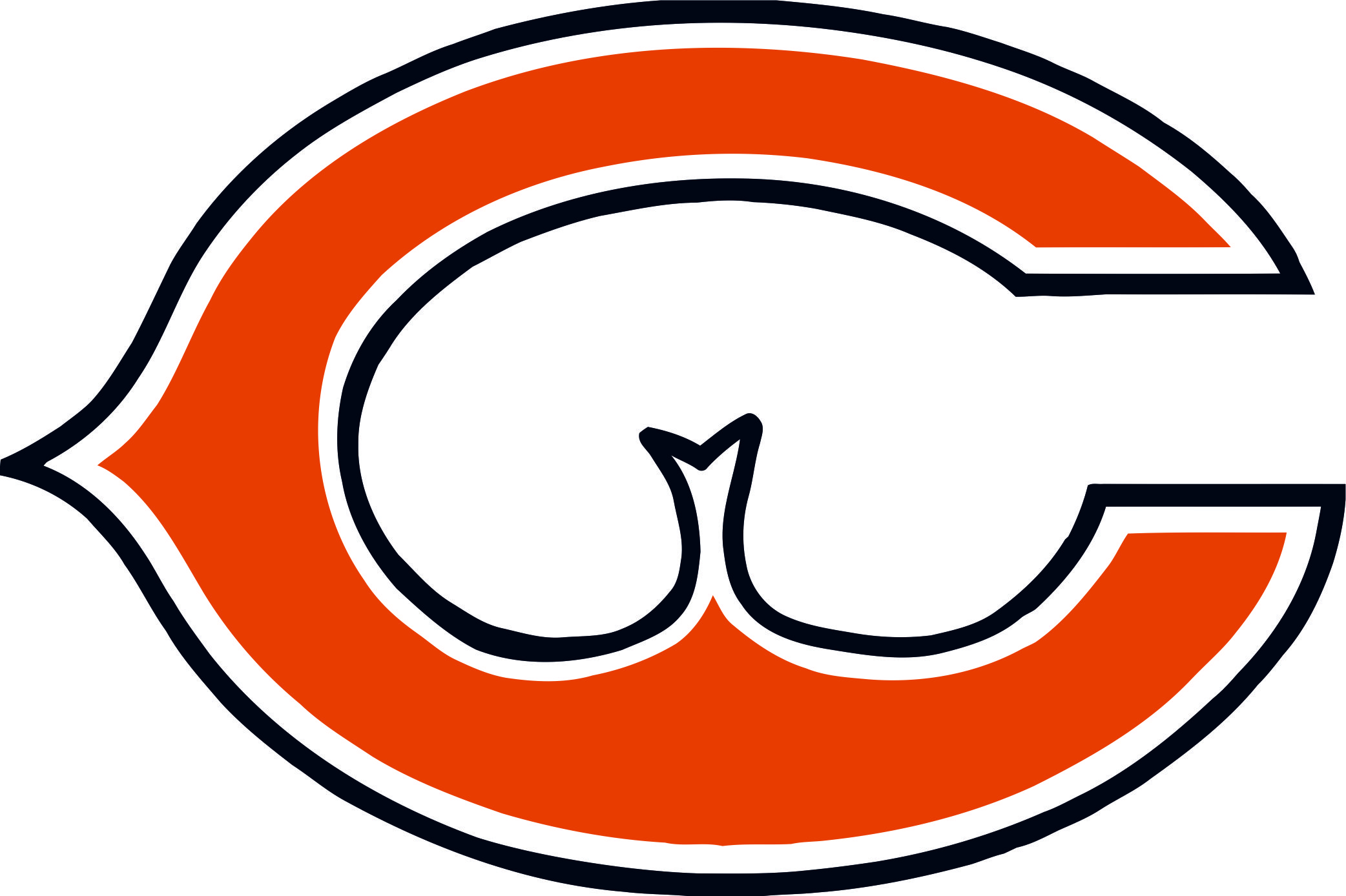 Chicago Bears Butts Logo fabric transfer